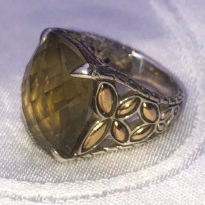 John Hardy Smoky Topaz Silver ring 7.5